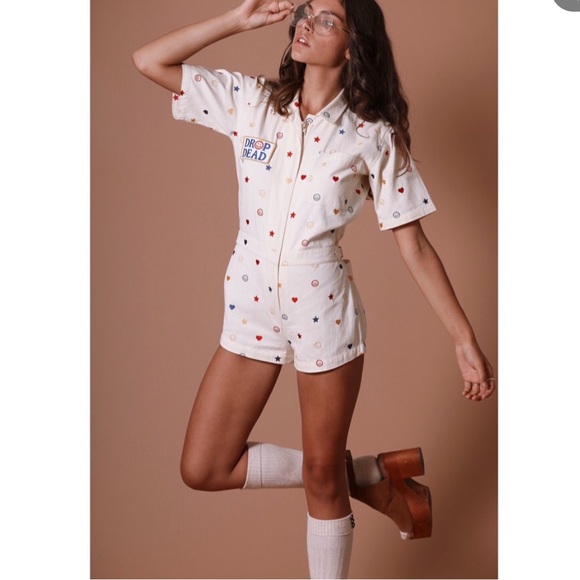 Sugarhigh Lovestoned Drop Dead romper XS - Picture 1 of 15